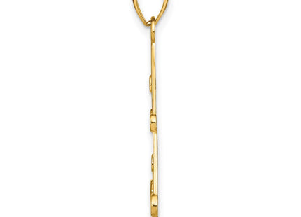 14k Yellow & Rhodium Jewelry Style K9446 - Classique Jewelry Inc.