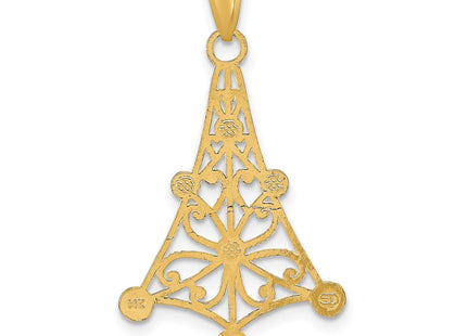 14k Yellow & Rhodium Jewelry Style K9446 - Classique Jewelry Inc.