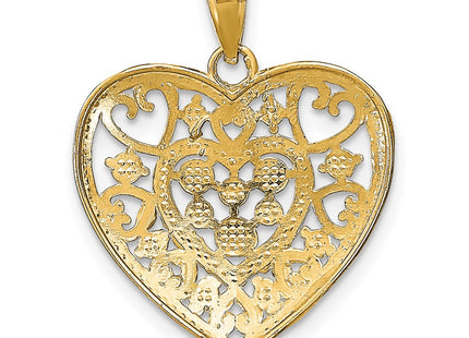 14k Yellow & Rhodium Jewelry Style K9447 - Classique Jewelry Inc.
