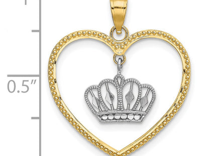 14k Yellow & Rhodium Jewelry Style K9451 - Classique Jewelry Inc.