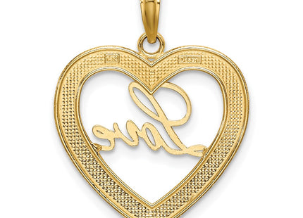 14k Yellow & Rhodium Pendants Style K9452 - Classique Jewelry Inc.