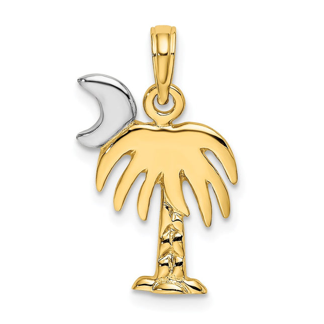 14k Yellow & Rhodium Jewelry Style K9454 - Classique Jewelry Inc.