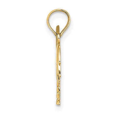 14K w/ Rhodium Charleston Palm Tree Charm