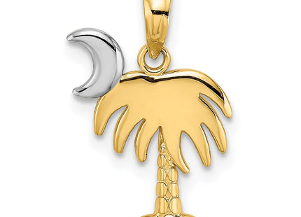 14k Yellow & Rhodium Jewelry Style K9455 - Classique Jewelry Inc.