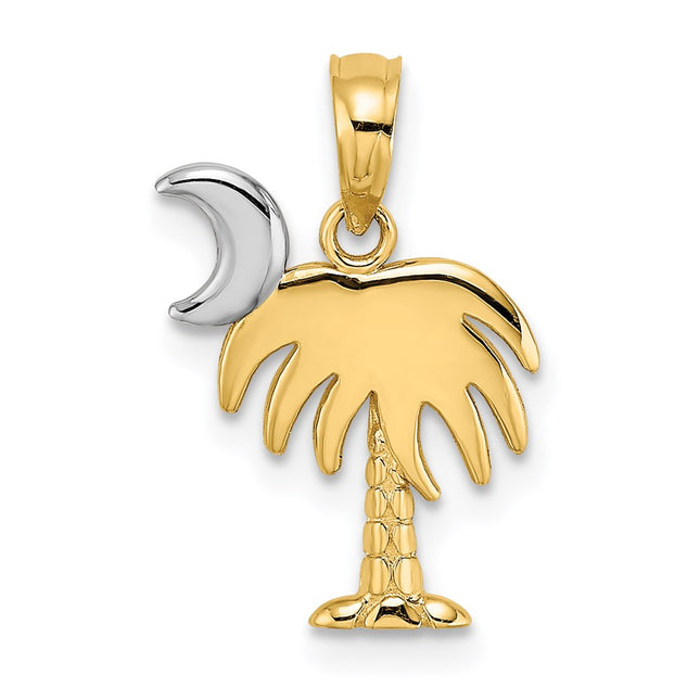 14k Yellow & Rhodium Jewelry Style K9455 - Classique Jewelry Inc.