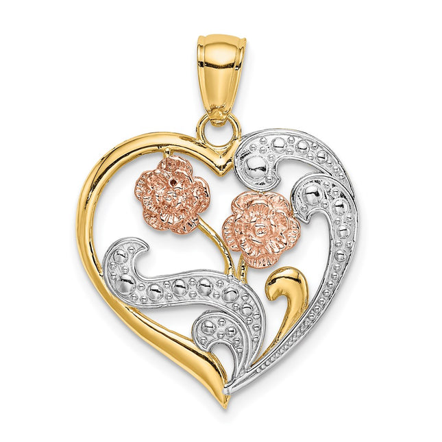 14k Two-tone Jewelry Style K9456 - Classique Jewelry Inc.