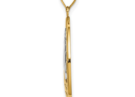 14k Yellow & Rhodium Jewelry Style K9457 - Classique Jewelry Inc.
