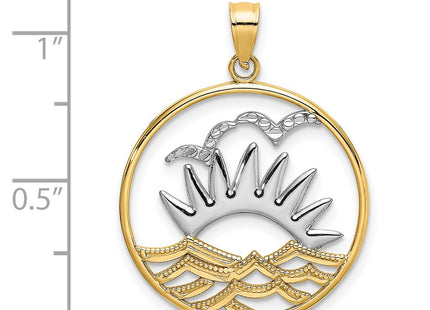 14k Yellow & Rhodium Jewelry Style K9457 - Classique Jewelry Inc.