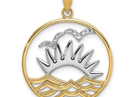 14k Yellow & Rhodium Jewelry Style K9457 - Classique Jewelry Inc.