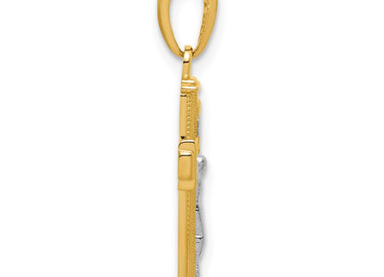 14k Yellow & Rhodium Jewelry Style K9460 - Classique Jewelry Inc.