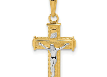 14k Yellow & Rhodium Jewelry Style K9460 - Classique Jewelry Inc.