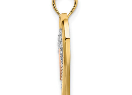 14k Two-tone Jewelry Style K9461 - Classique Jewelry Inc.