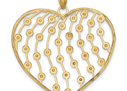 14k Yellow & Rhodium Pendants Style K9463 - Classique Jewelry Inc.