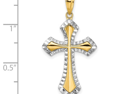 14k Yellow & Rhodium Jewelry Style K9466 - Classique Jewelry Inc.