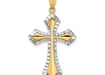 14k Yellow & Rhodium Jewelry Style K9466 - Classique Jewelry Inc.
