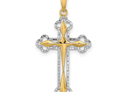 14k Yellow & Rhodium Jewelry Style K9467 - Classique Jewelry Inc.