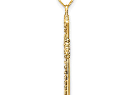 14k Yellow & Rhodium Jewelry Style K9469 - Classique Jewelry Inc.