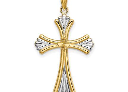14k Yellow & Rhodium Jewelry Style K9469 - Classique Jewelry Inc.