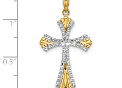 14k Yellow & Rhodium Jewelry Style K9469 - Classique Jewelry Inc.