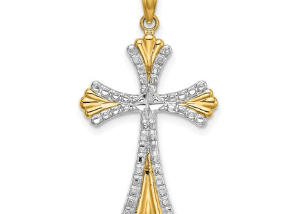 14k Yellow & Rhodium Jewelry Style K9469 - Classique Jewelry Inc.