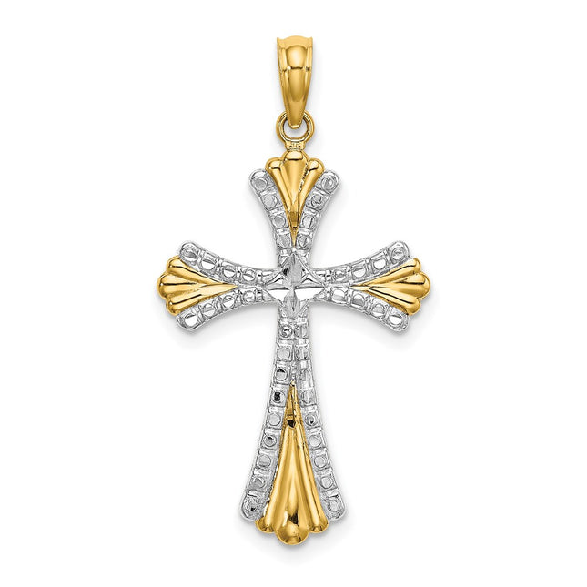 14k Yellow & Rhodium Jewelry Style K9469 - Classique Jewelry Inc.