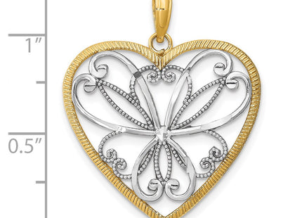 14k Yellow & Rhodium Jewelry Style K9473 - Classique Jewelry Inc.