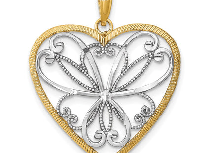 14k Yellow & Rhodium Jewelry Style K9473 - Classique Jewelry Inc.