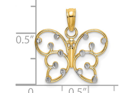 14k Yellow & Rhodium Jewelry Style K9476 - Classique Jewelry Inc.