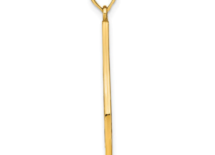 14K gold teardrop charm, alternate view