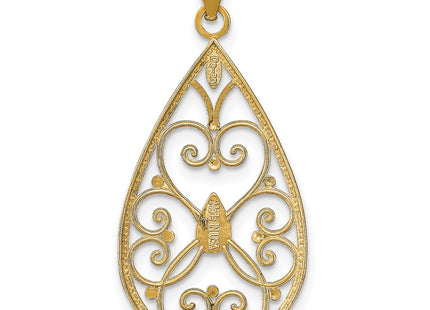 14k Yellow & Rhodium Jewelry Style K9478 - Classique Jewelry Inc.