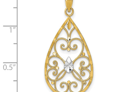 14k Yellow & Rhodium Jewelry Style K9478 - Classique Jewelry Inc.