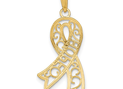 14k Yellow & Rhodium Jewelry Style K9480 - Classique Jewelry Inc.