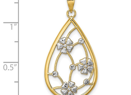 14k Yellow & Rhodium Jewelry Style K9482 - Classique Jewelry Inc.