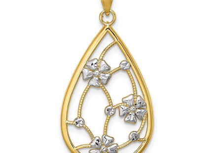 14k Yellow & Rhodium Jewelry Style K9482 - Classique Jewelry Inc.
