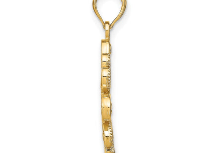 14k Yellow & Rhodium Jewelry Style K9484 - Classique Jewelry Inc.