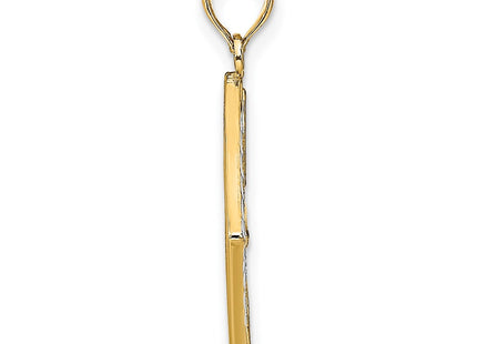 14k Yellow & Rhodium Jewelry Style K9485 - Classique Jewelry Inc.