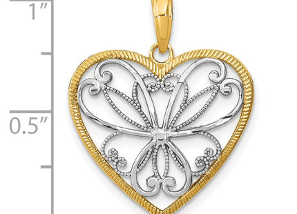 14k Yellow & Rhodium Jewelry Style K9487 - Classique Jewelry Inc.