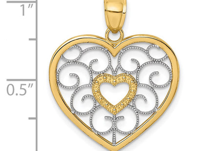 14k Yellow & Rhodium Jewelry Style K9490 - Classique Jewelry Inc.