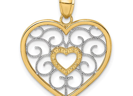 14k Yellow & Rhodium Jewelry Style K9490 - Classique Jewelry Inc.
