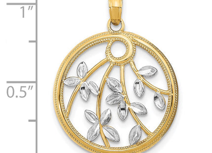 14k Yellow & Rhodium Jewelry Style K9491 - Classique Jewelry Inc.