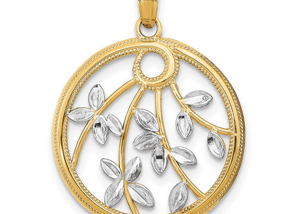 14k Yellow & Rhodium Jewelry Style K9491 - Classique Jewelry Inc.