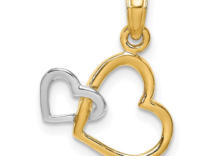 14k Yellow & Rhodium Jewelry Style K9493 - Classique Jewelry Inc.