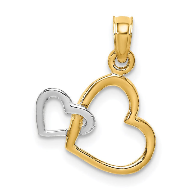 14k Yellow & Rhodium Jewelry Style K9493 - Classique Jewelry Inc.