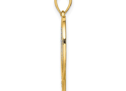 14k Yellow & Rhodium Jewelry Style K9494 - Classique Jewelry Inc.