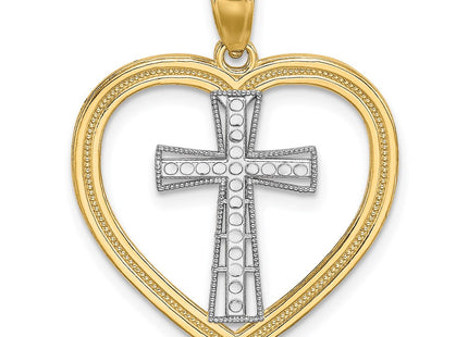 14k Yellow & Rhodium Jewelry Style K9494 - Classique Jewelry Inc.