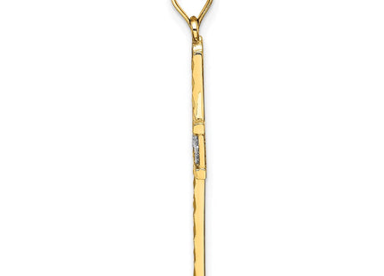 14K gold butterfly charm, alternate view