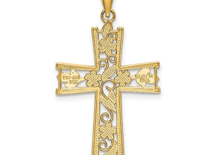 14k Yellow & Rhodium Jewelry Style K9496 - Classique Jewelry Inc.