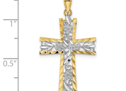 14k Yellow & Rhodium Jewelry Style K9496 - Classique Jewelry Inc.