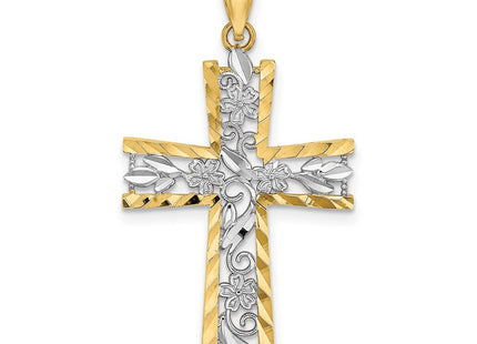 14k Yellow & Rhodium Jewelry Style K9496 - Classique Jewelry Inc.