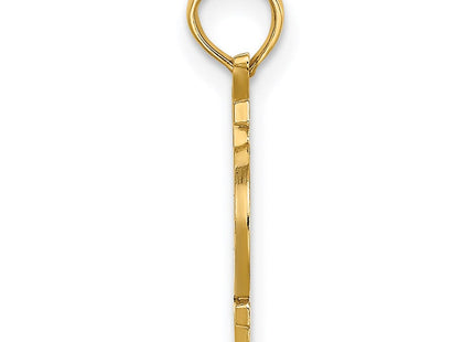 14K gold butterfly charm, alternate view
